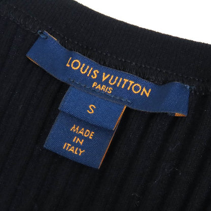 Louis Vuitton 22SS LV Chain Crewneck Ribbed Knit Tank Top Black S Made In Italy