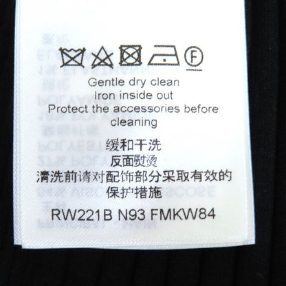 Louis Vuitton 22SS LV Chain Crewneck Ribbed Knit Tank Top Black S Made In Italy