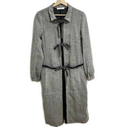 Prada Coat Size 38 S Women - Gray And Black Long Sleeves / Linen / Fall / Spring