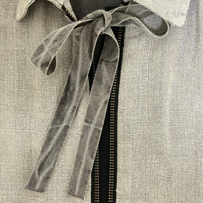 Prada Coat Size 38 S Women - Gray And Black Long Sleeves / Linen / Fall / Spring