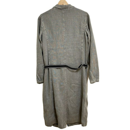 Prada Coat Size 38 S Women - Gray And Black Long Sleeves / Linen / Fall / Spring