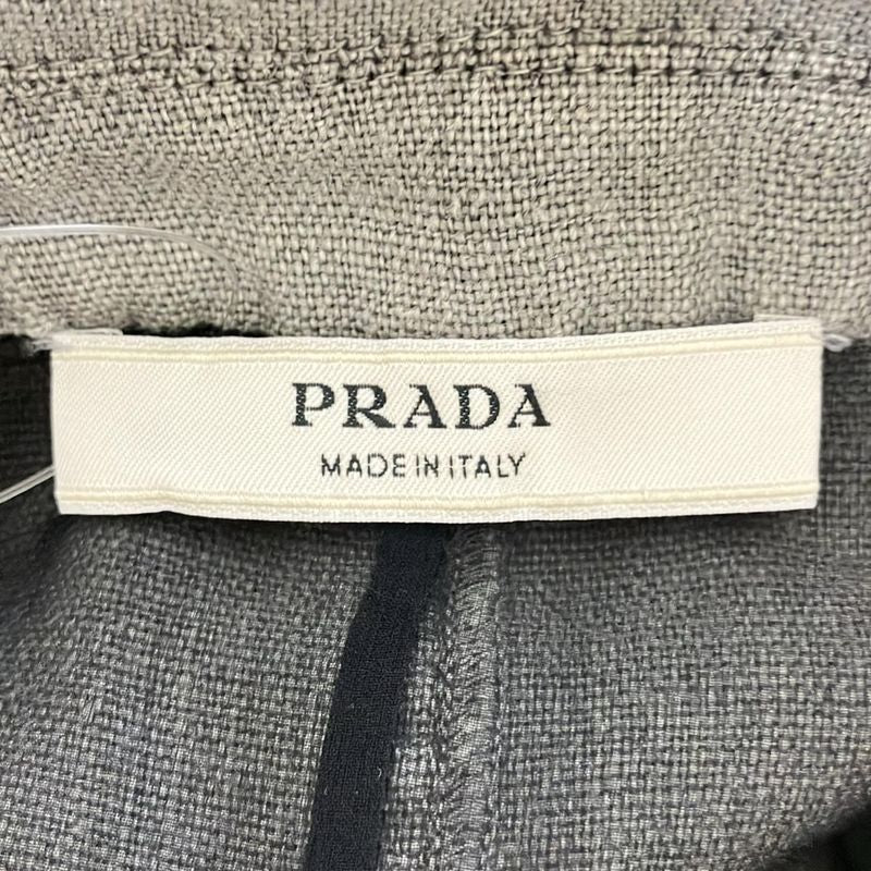 Prada Coat Size 38 S Women - Gray And Black Long Sleeves / Linen / Fall / Spring