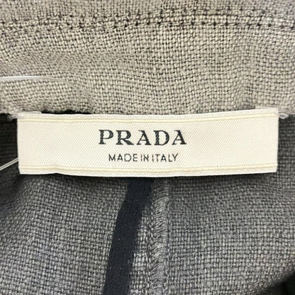 Prada Coat Size 38 S Women - Gray And Black Long Sleeves / Linen / Fall / Spring
