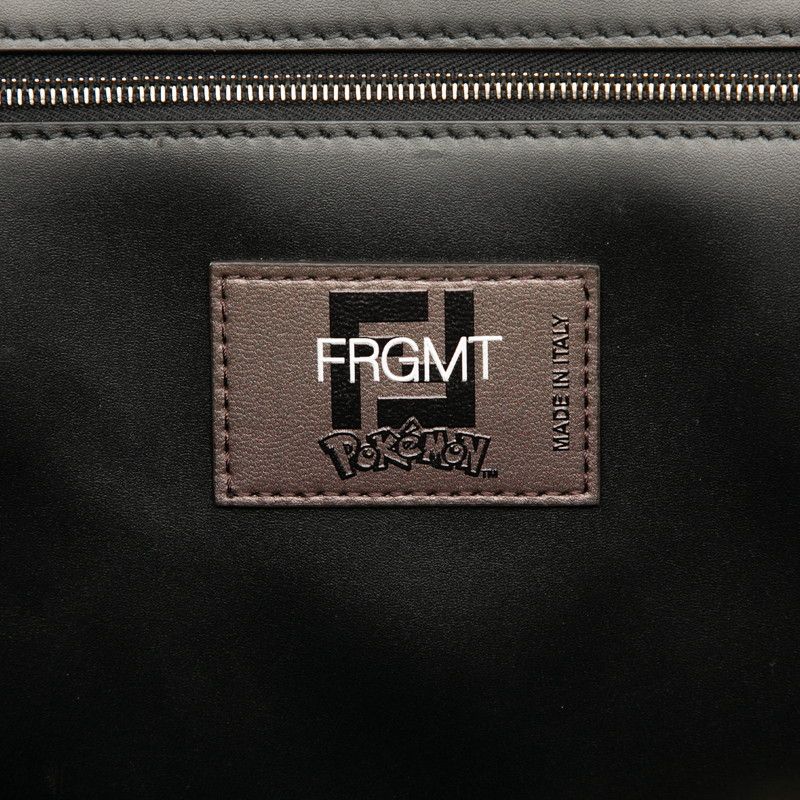 Fendi X Fragment X Pokémon Zucca Kailu Tote Bag Shoulder Bag 2WAY 8bh357 Brown