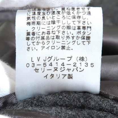 Celine 28c302914 100% Wool Phoebe Philo Sleeve Lamb Leather Switched Crombie