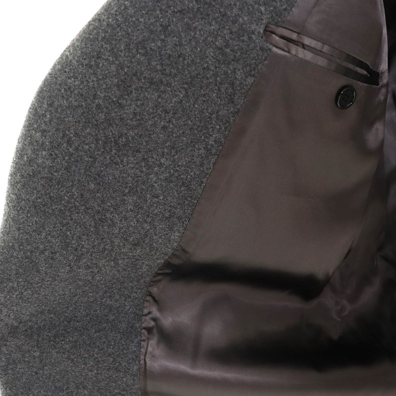 Celine 28c302914 100% Wool Phoebe Philo Sleeve Lamb Leather Switched Crombie