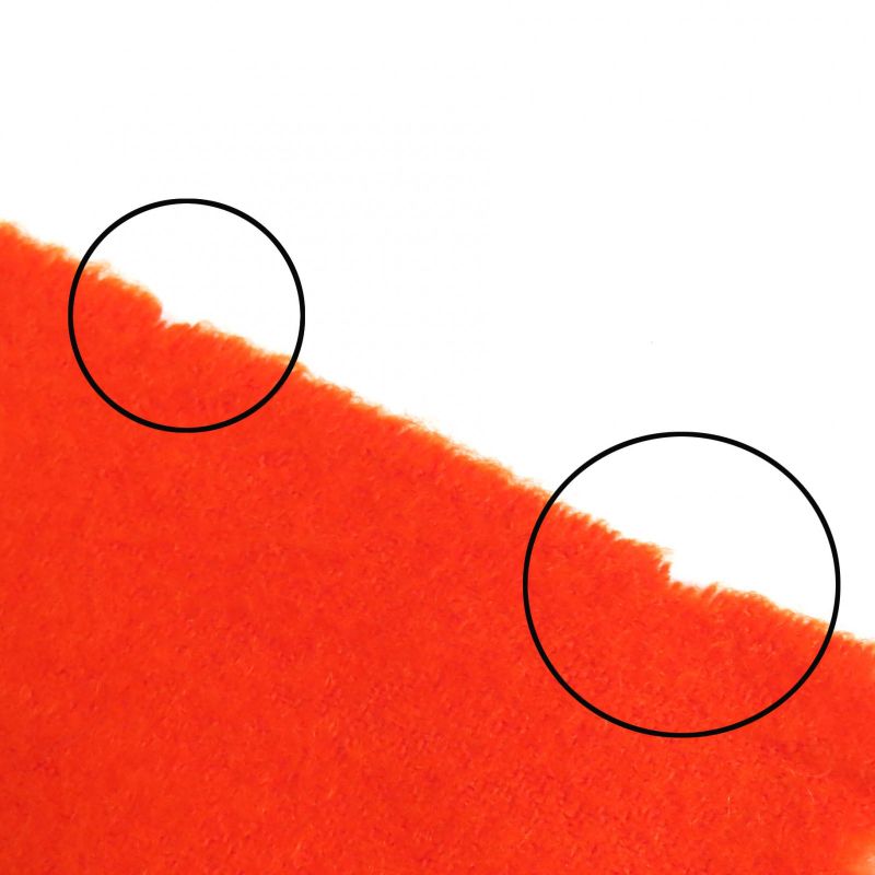 Hermes 100% Cashmere Logo Embroidery Fringe Large Shawl Scarf Orange Made In