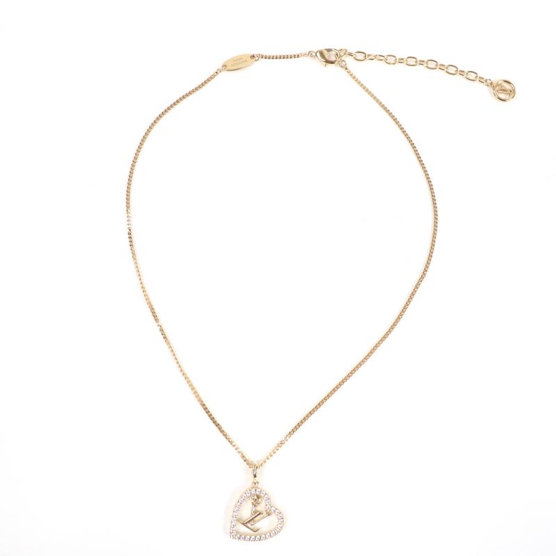 Louis Vuitton 2024 M02389 Necklace - My LV Heart Rhinestone Gold With Box And