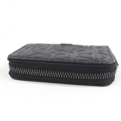 DIOR 2esbc316flg Zip Coin Case Gravity Leather Coin Case Black With Box And