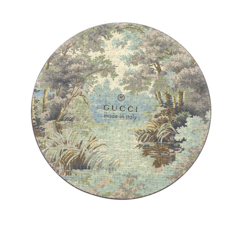 Gucci Glass Horsebit Sherry Line Interlocking G Paperweight Clear With Box Made