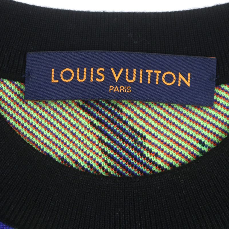 Louis Vuitton 22AW Hnn11w 100% Wool Crew Neck Pullover Knit Sweater With
