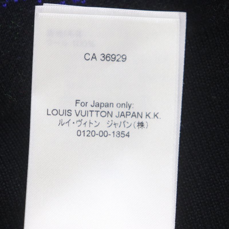 Louis Vuitton 22AW Hnn11w 100% Wool Crew Neck Pullover Knit Sweater With