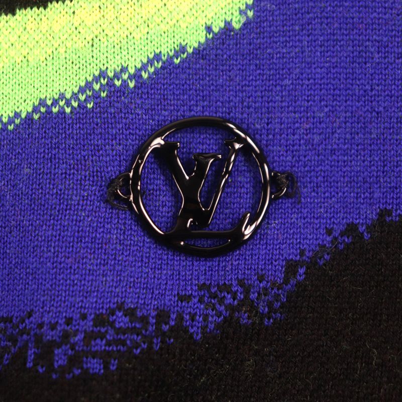 Louis Vuitton 22AW Hnn11w 100% Wool Crew Neck Pullover Knit Sweater With
