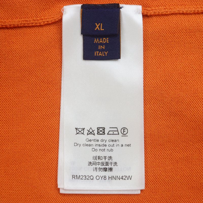  Louis Vuitton 23AW 100% Cotton Signature Logo Embroidery Crewneck Short