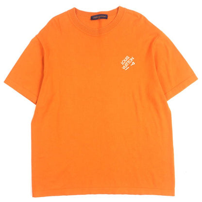  Louis Vuitton 23AW 100% Cotton Signature Logo Embroidery Crewneck Short