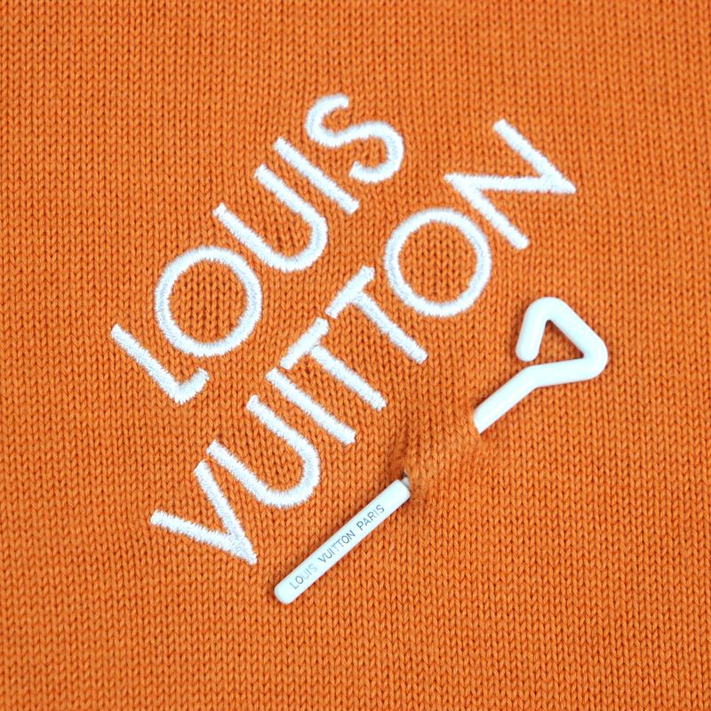  Louis Vuitton 23AW 100% Cotton Signature Logo Embroidery Crewneck Short
