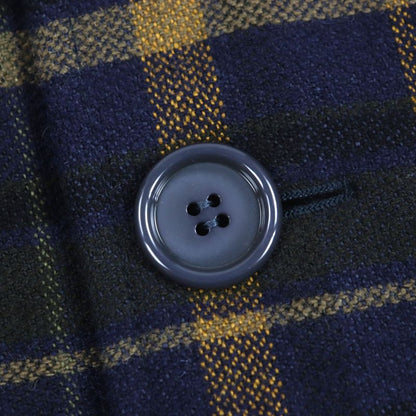  Gucci 568562 Wool Linen Checked Double Breasted Hooded Double Chester Coat