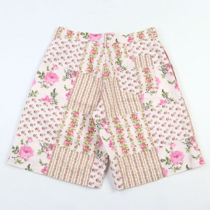 DIOR Homme 293c170b5680 Logo Patchwork Floral Pattern Half Pants Shorts