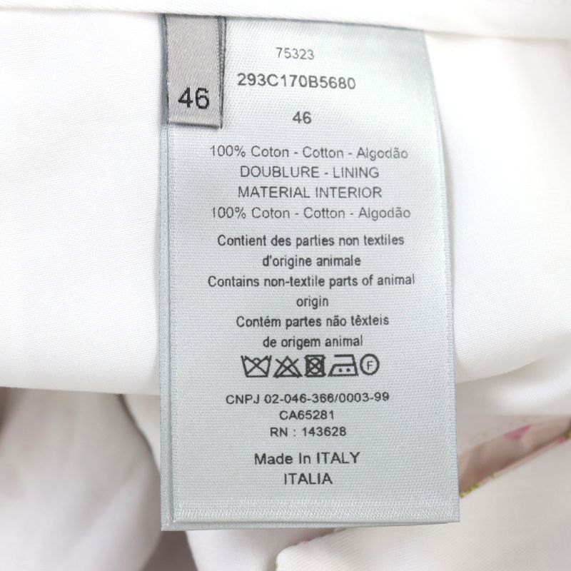 DIOR Homme 293c170b5680 Logo Patchwork Floral Pattern Half Pants Shorts