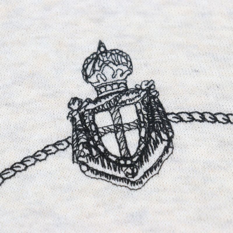 Prada 2023 Ujl24b Logo Embroidery Pullover Cotton Fleece Hoodie Ivory L Genuine