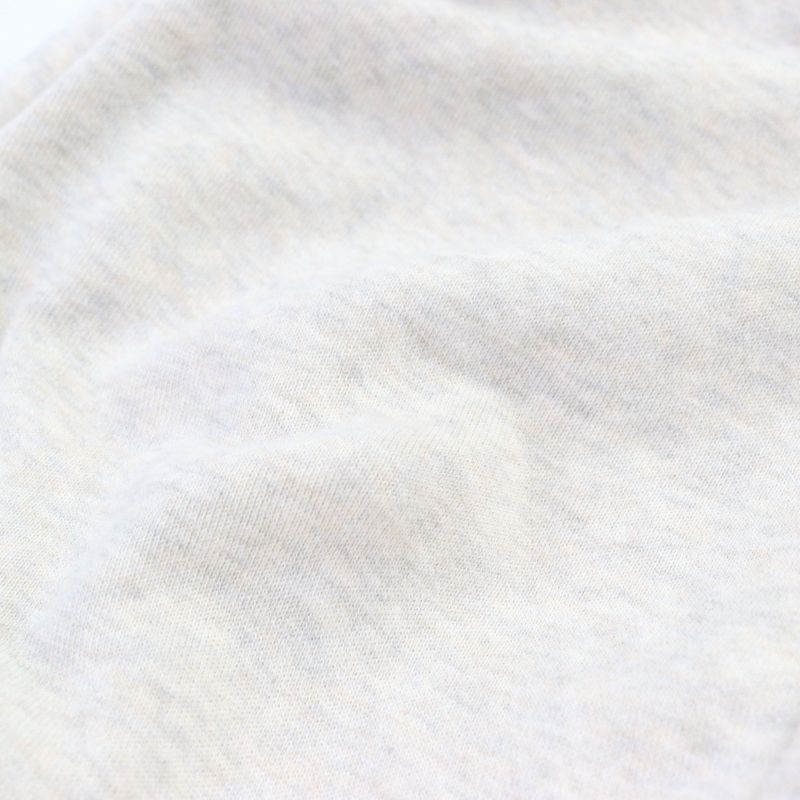 Prada 2023 Ujl24b Logo Embroidery Pullover Cotton Fleece Hoodie Ivory L Genuine