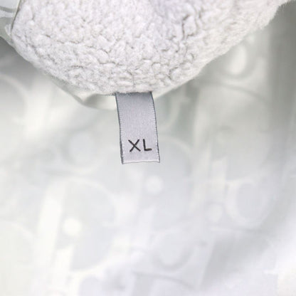 DIOR Homme 2025 513j501a0892 Logo Patch Lined Oblique Zip Up Fleece Jacket Gray