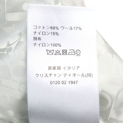 DIOR Homme 2025 513j501a0892 Logo Patch Lined Oblique Zip Up Fleece Jacket Gray