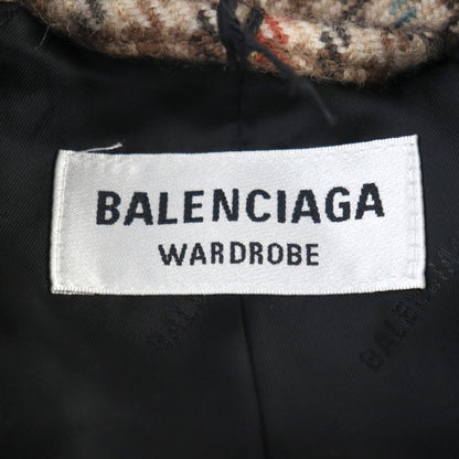 Balenciaga 2021 479864 Logo Buttons Full Logo Lining Peaked Lapel Double