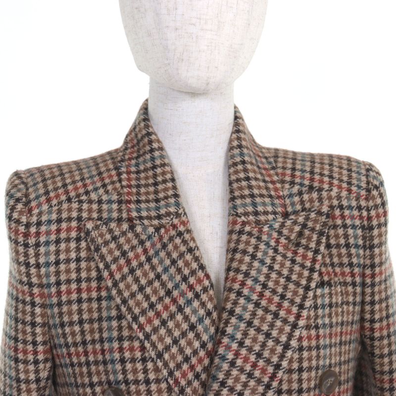 Balenciaga 2021 479864 Logo Buttons Full Logo Lining Peaked Lapel Double