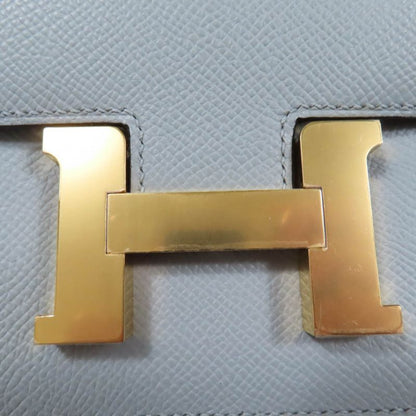 Hermes Constance 3 Mini Miroir Vaux Epson Blue Glacier Gold Hardware Shoulder