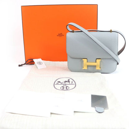 Hermes Constance 3 Mini Miroir Vaux Epson Blue Glacier Gold Hardware Shoulder