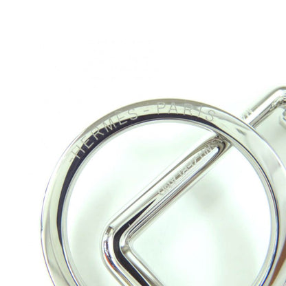 Hermes Key Holder Ettelier Metal Current Model Key Ring Silver With Box Swiss