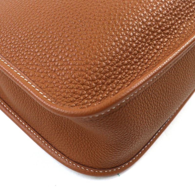 Hermes Vespa PM Togo Gold Silver Hardware Shoulder Bag G Engraved Storage With