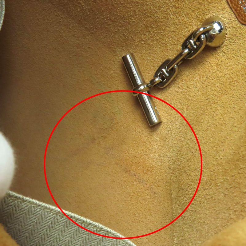 Hermes Vespa PM Togo Gold Silver Hardware Shoulder Bag G Engraved Storage With