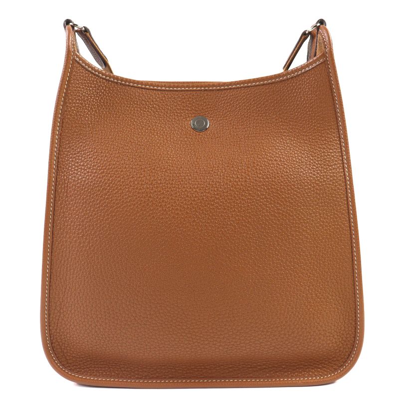 Hermes Vespa PM Togo Gold Silver Hardware Shoulder Bag G Engraved Storage With