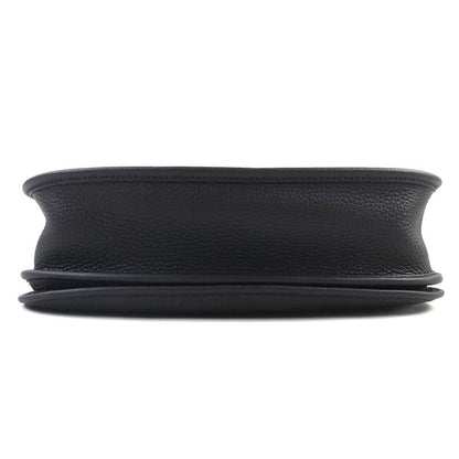 Hermes Evelyn 3 PM Taurillon Clemence Silver Hardware Shoulder Bag Black