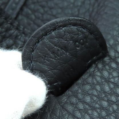 Hermes Evelyn 3 PM Taurillon Clemence Silver Hardware Shoulder Bag Black