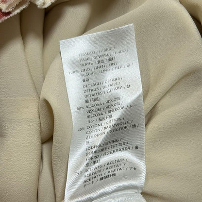 Gucci Dress Size 38 S Women - 417660 Zgp02 Beige Red And Black Crew Neck