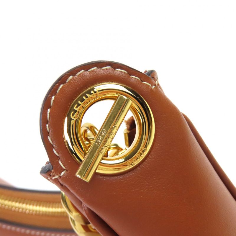 Celine 19958 Medium AVA Chain Medium Ava Leather Chain Shoulder Bag Hobo Bag