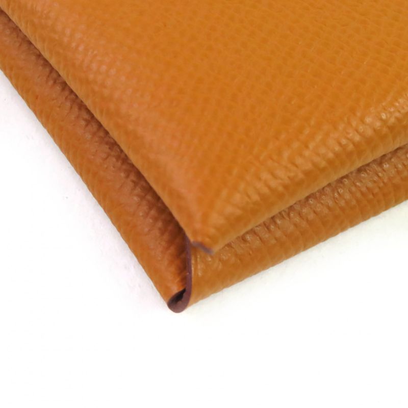 Hermes Calvi Vaux Epson Gold Silver Hardware Card Case Business Card Holder