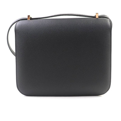 Hermes Constance 3 Mini Miroir Black Vaux Epson Rose Gold Hardware Shoulder Bag