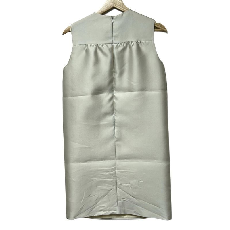 Prada Dress Size 36 S Women - Ivory Crew Neck/sleeveless/knee Length/bijoux