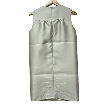 Prada Dress Size 36 S Women - Ivory Crew Neck/sleeveless/knee Length/bijoux