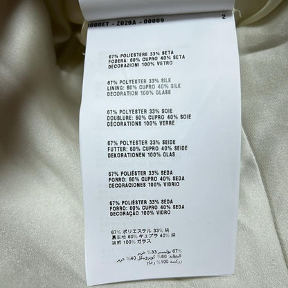 Prada Dress Size 36 S Women - Ivory Crew Neck/sleeveless/knee Length/bijoux