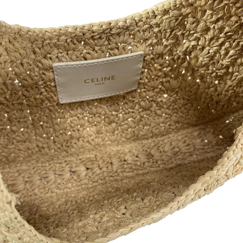 Celine Shoulder Bag Classic Pannier Hobo Bag 112772eyr01bc Beige And White