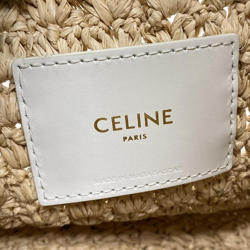 Celine Shoulder Bag Classic Pannier Hobo Bag 112772eyr01bc Beige And White