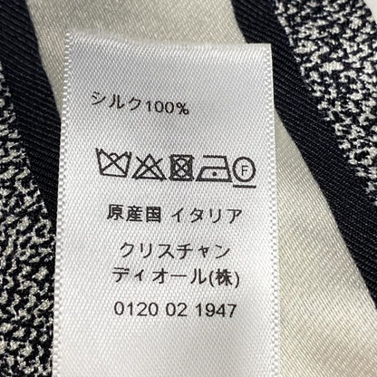 Dior/christian Dior Scarf - Black Ivory And Multi Ribbon Scarf/floral Pattern