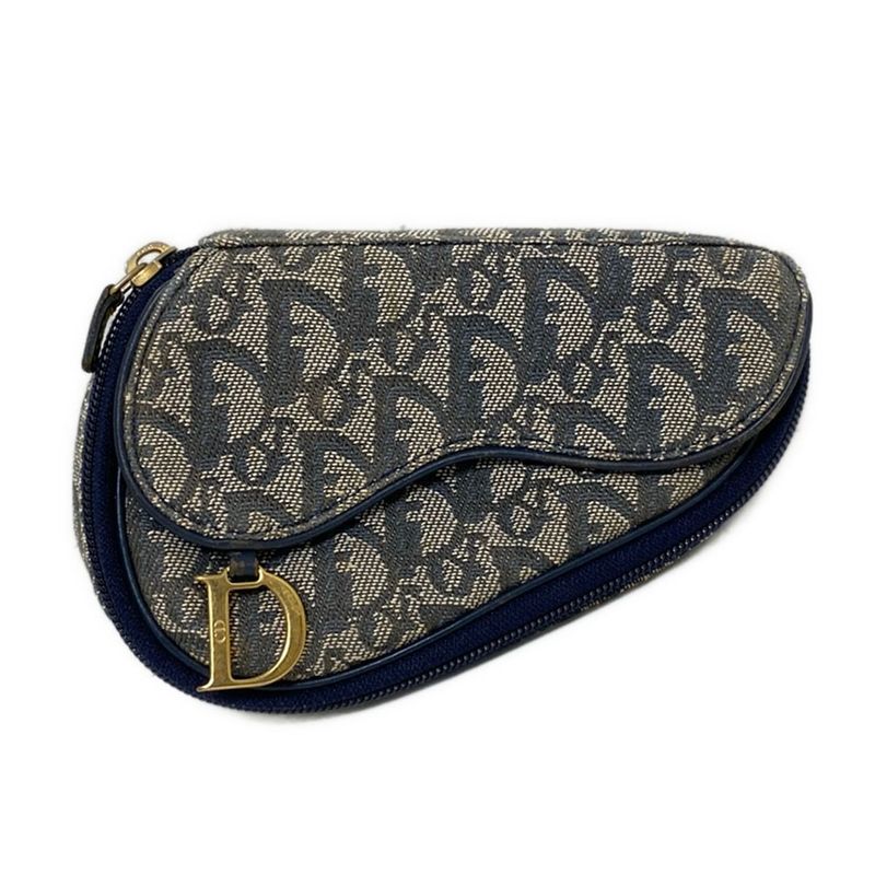 Dior/christian Dior Pouch Logogramsaddle Navy