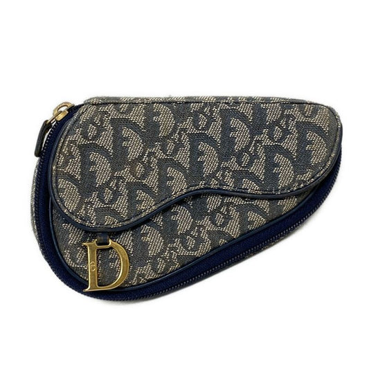 Dior/christian Dior Pouch Logogramsaddle Navy