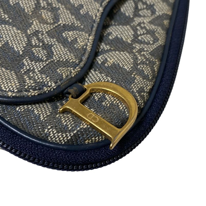 Dior/christian Dior Pouch Logogramsaddle Navy